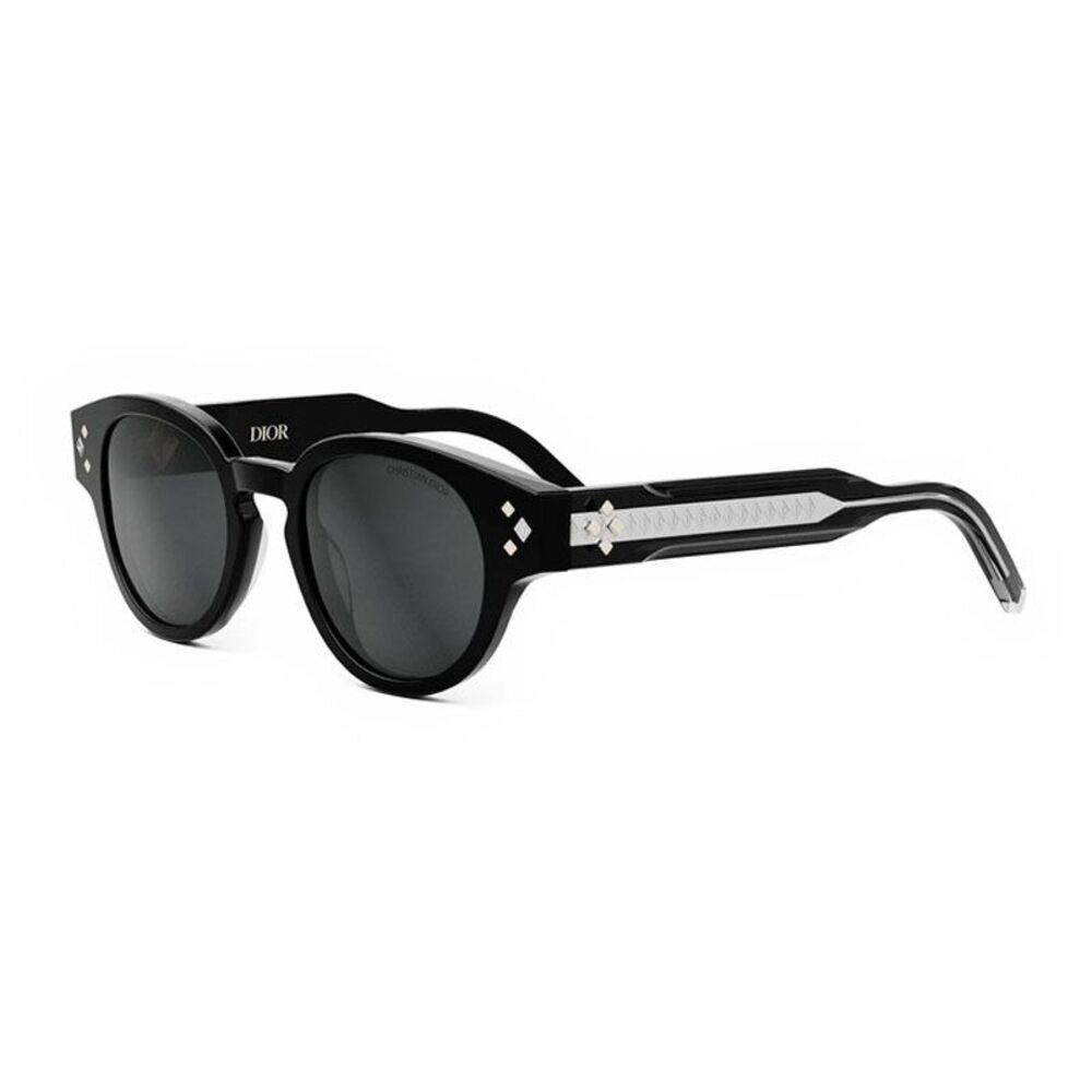 Dior Sunglasses Square Full Rim, Black Frame and Grey Lens CDDIAMONDR2I10A0